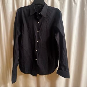 Ralph Lauren Black Button-Down Women's Shirt